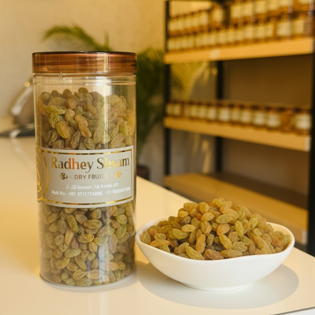 Radhey Shyam Premium Green Raisins